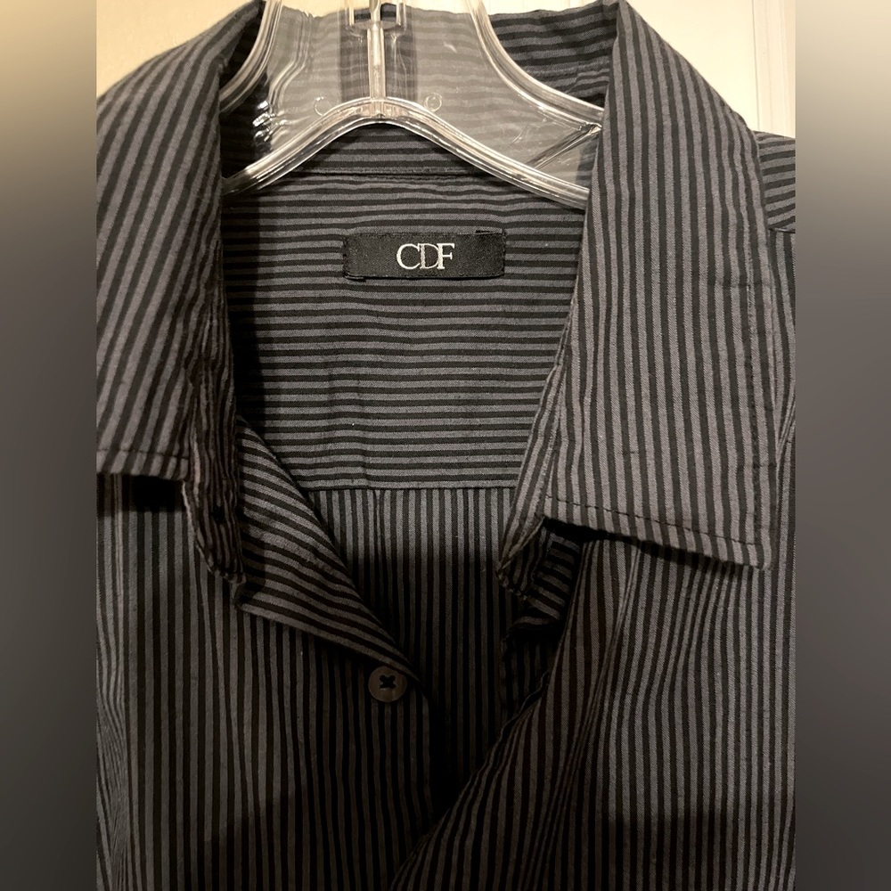 Men’s striped dress shirt
